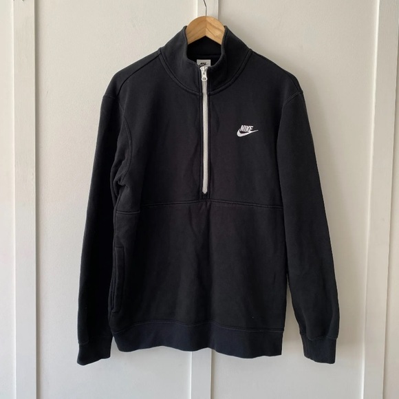 Nike Other - Nike Half Zip Sweater Jumper Black Size Medium